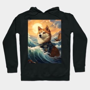 Shiba inu on the Sunset Hoodie